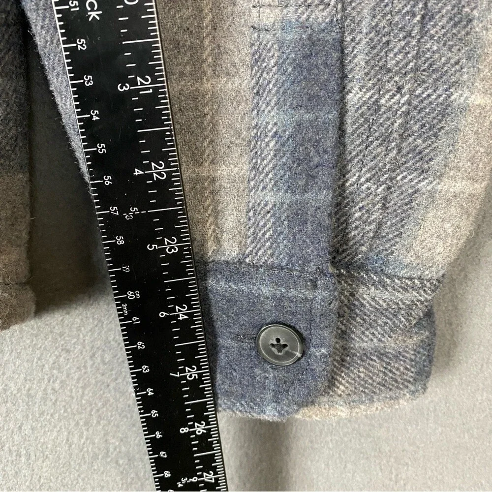 Jachs Wool Blend Shacket Mens M Plaid Flannel Sherpa Lined‎ Heavyweight